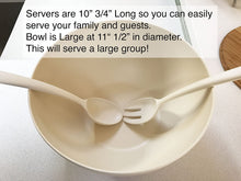 Load image into Gallery viewer, Salad Bowl with Servers