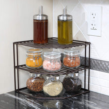 Load image into Gallery viewer, 3-Tier Kitchen Corner Shelf Rack