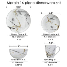 Load image into Gallery viewer, Luxury Marble Dinnerware Set