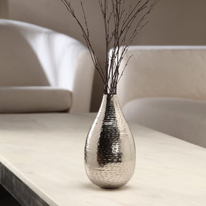 High Silver Finish Vase