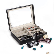 Load image into Gallery viewer, Leather Sunglasses Organizer