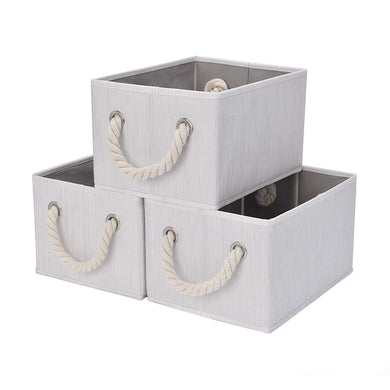 Storage Bins with Cotton Rope Handles