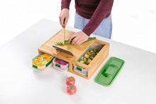 Load image into Gallery viewer, Bamboo Cutting Board With Containers