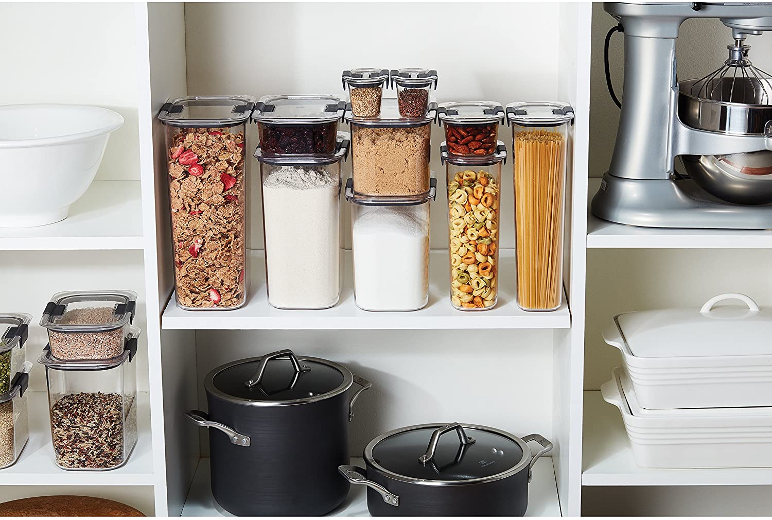 Rubbermaid Container, BPA-Free Plastic, Clear Brilliance Pantry Airtig –  slyinspireme