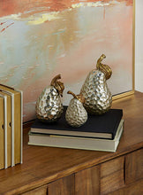 Load image into Gallery viewer, Gold and Silver Pears, Set of 3