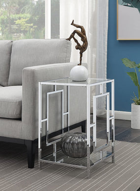 Chrome End Table