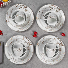 Load image into Gallery viewer, Ceramic Marble Dinnerware Set - Service for 4