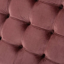 Load image into Gallery viewer, Tufted Cushion New Velvet Ottoman (Blush),
