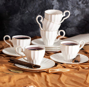 Set of 4 (6 oz) Coffee Cups
