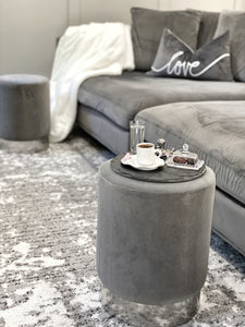 Velvet Foot Stool